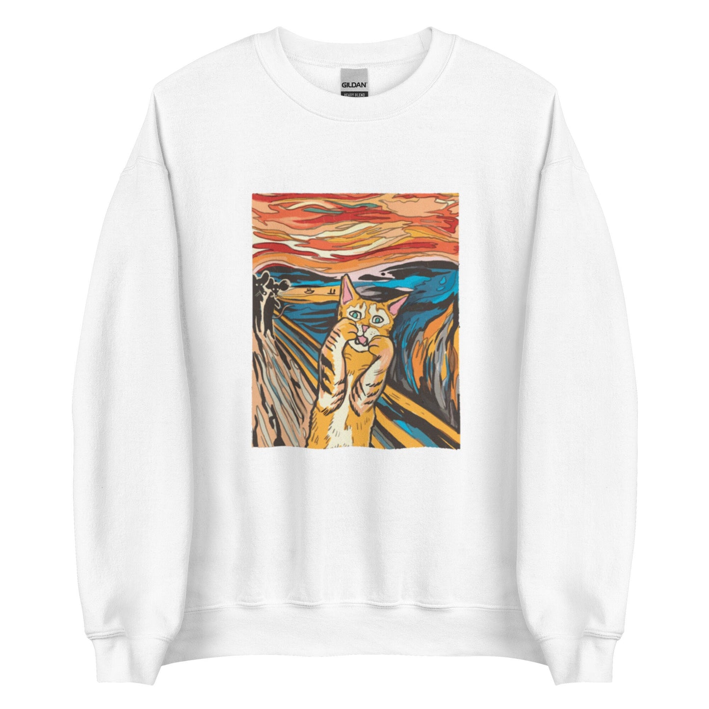 Cat "The Scream" Sweatshirt