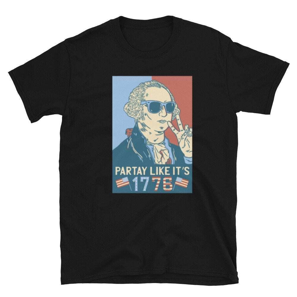 Partying George Washington T-Shirt