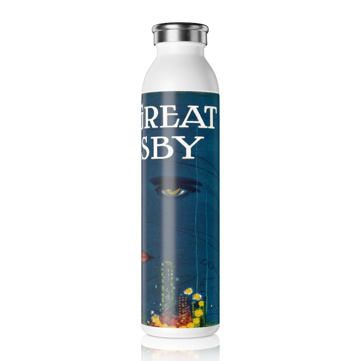 Great Gatsby Slim Water Bottle