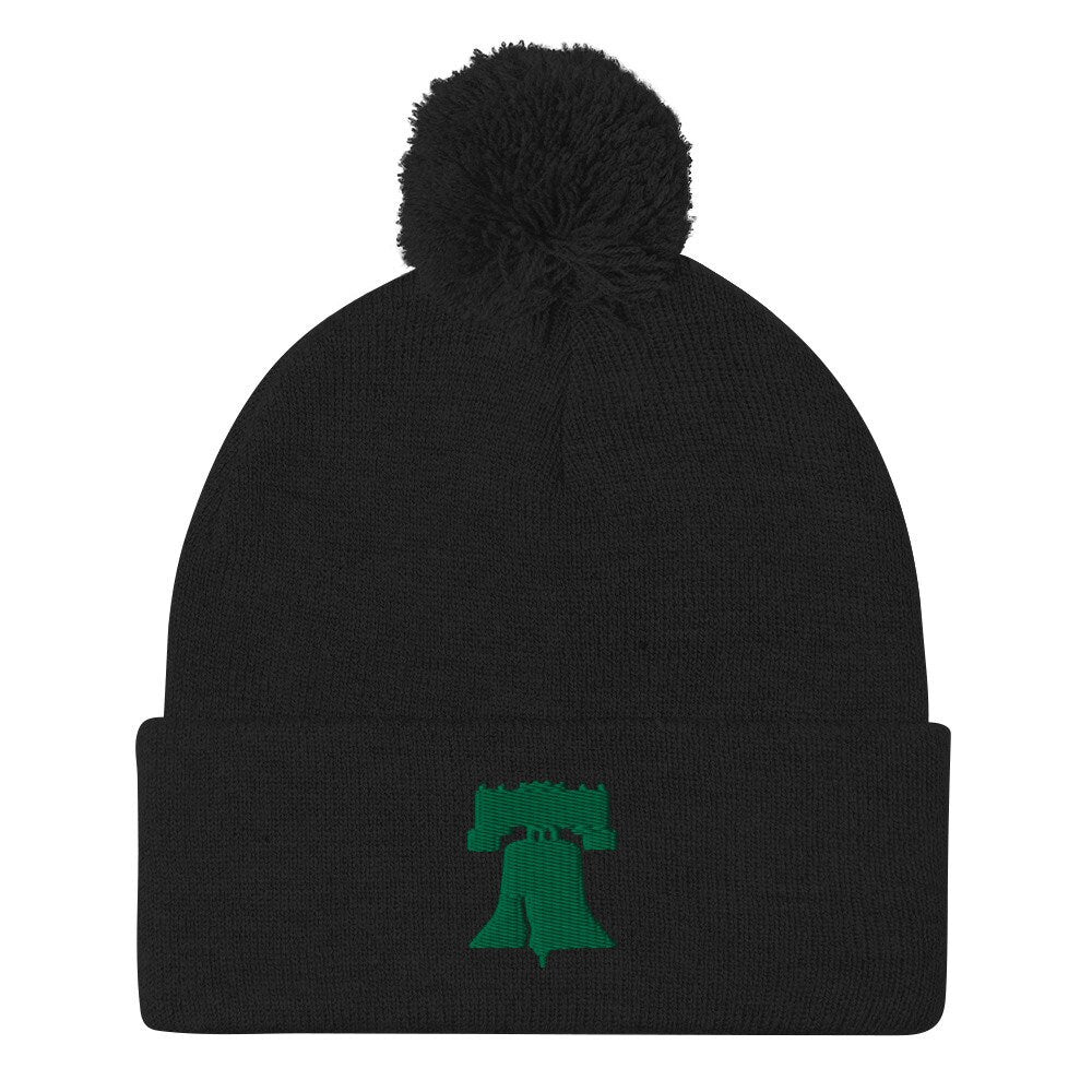 Liberty Bell Pom-Pom Beanie