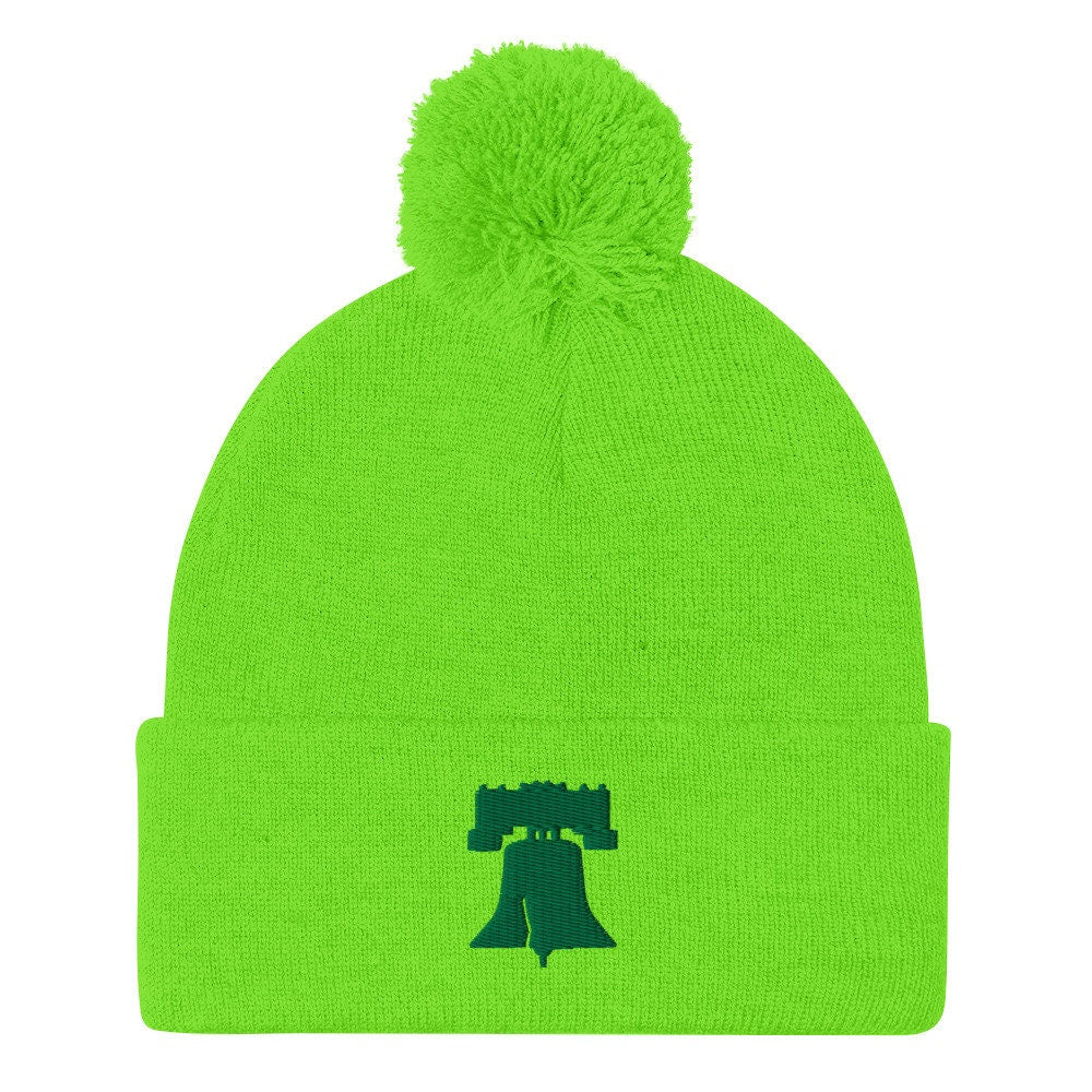 Liberty Bell Pom-Pom Beanie