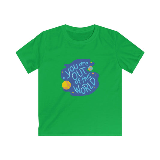 You are out of this world! Kids Softstyle Tee