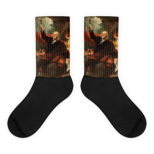 Benjamin Franklin Discovering Electricity Socks