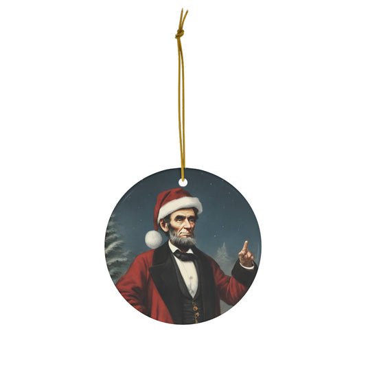 Abraham Lincoln Ceramic Ornament, 1-Pack