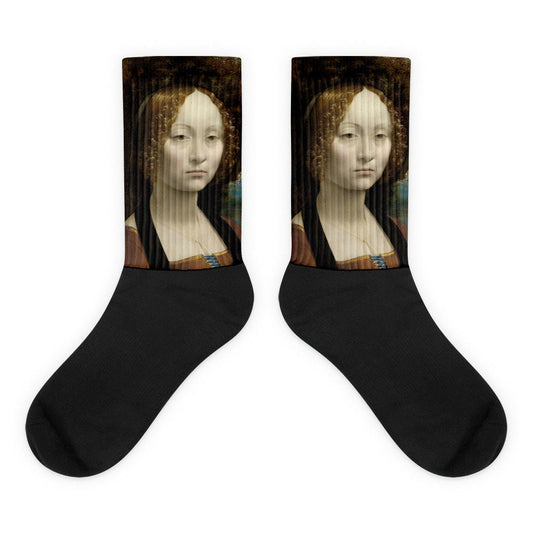 Ginevra de' Benci by Leonardo da Vinci Socks