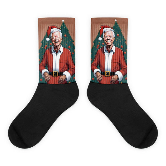 Jimmy Carter Santa Socks