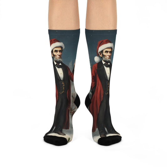 Abraham Lincoln Cushioned Crew Socks