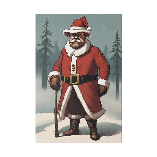 Theodore Roosevelt Christmas Matte Canvas, Stretched, 0.75"