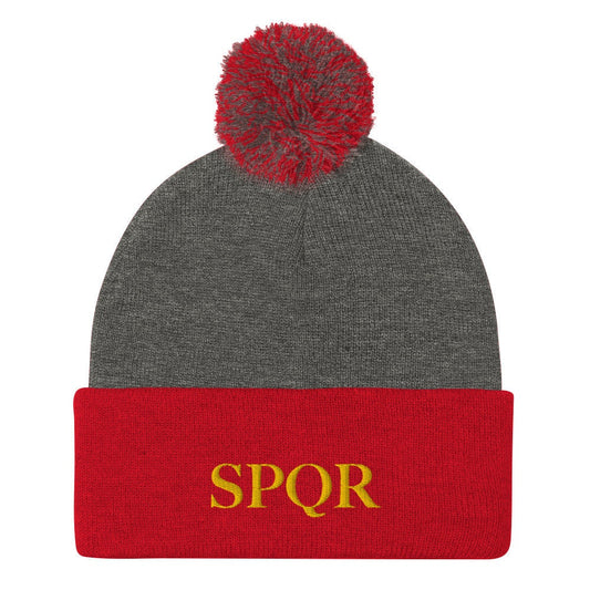 SPQR Pom-Pom Beanie