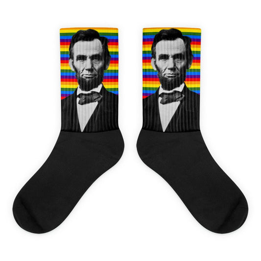 Abraham Lincoln Rainbow Socks - One Small Step History