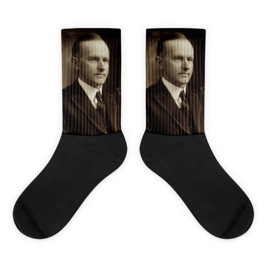 Calvin Coolidge Socks - One Small Step History