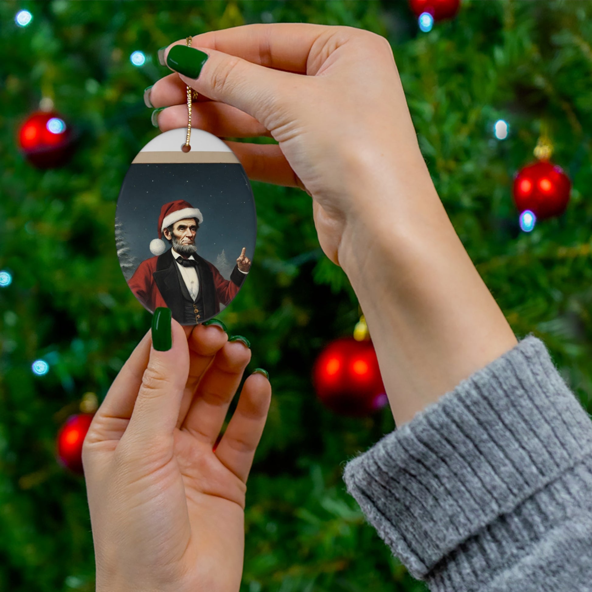 Ceramic Ornament, 1-Pack - One Small Step History