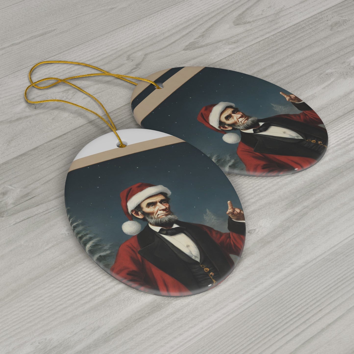 Ceramic Ornament, 1-Pack - One Small Step History