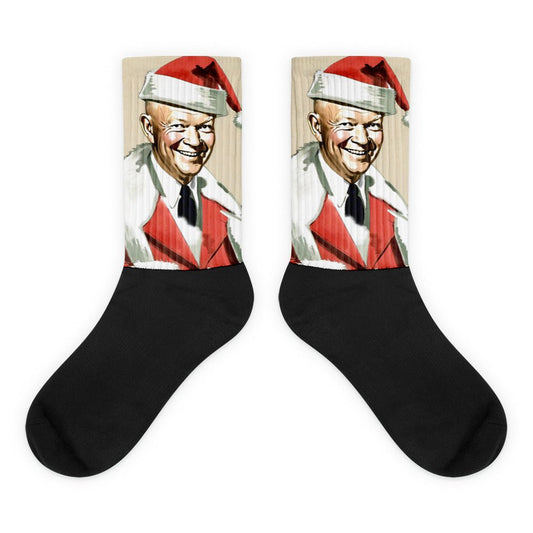 Dwight D. Eisenhower Santa Socks - One Small Step History