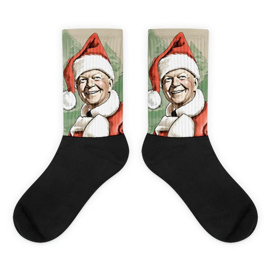 Eisenhower Santa Socks - One Small Step History