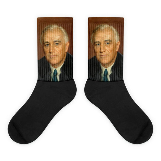 Franklin D. Roosevelt Socks - One Small Step History