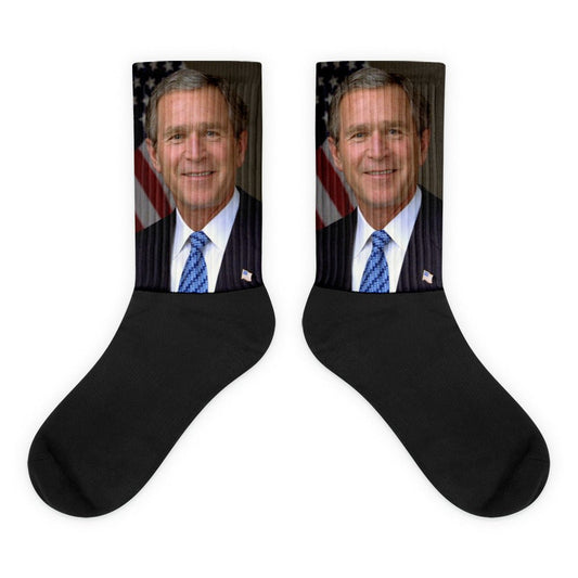 George W. Bush Socks - One Small Step History