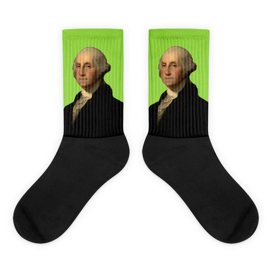 George Washington Green Socks - One Small Step History