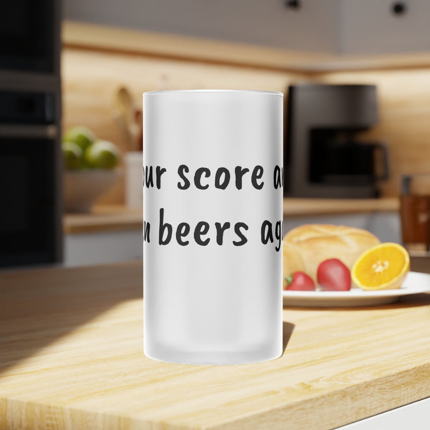 History Beer Glass "Four score and seven beers ago..."