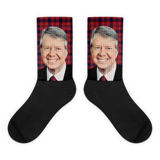 Jimmy Carter Plaid Socks - One Small Step History