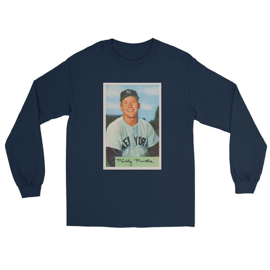 Mickey Mantle Long Sleeve Shirt - One Small Step History