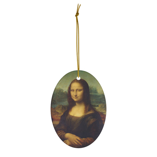 Mona Lisa Ceramic Ornament - One Small Step History