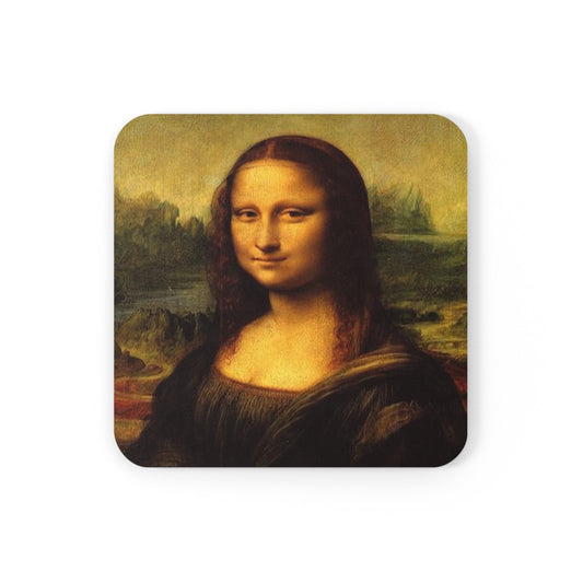 Mona Lisa Cork Back Coaster