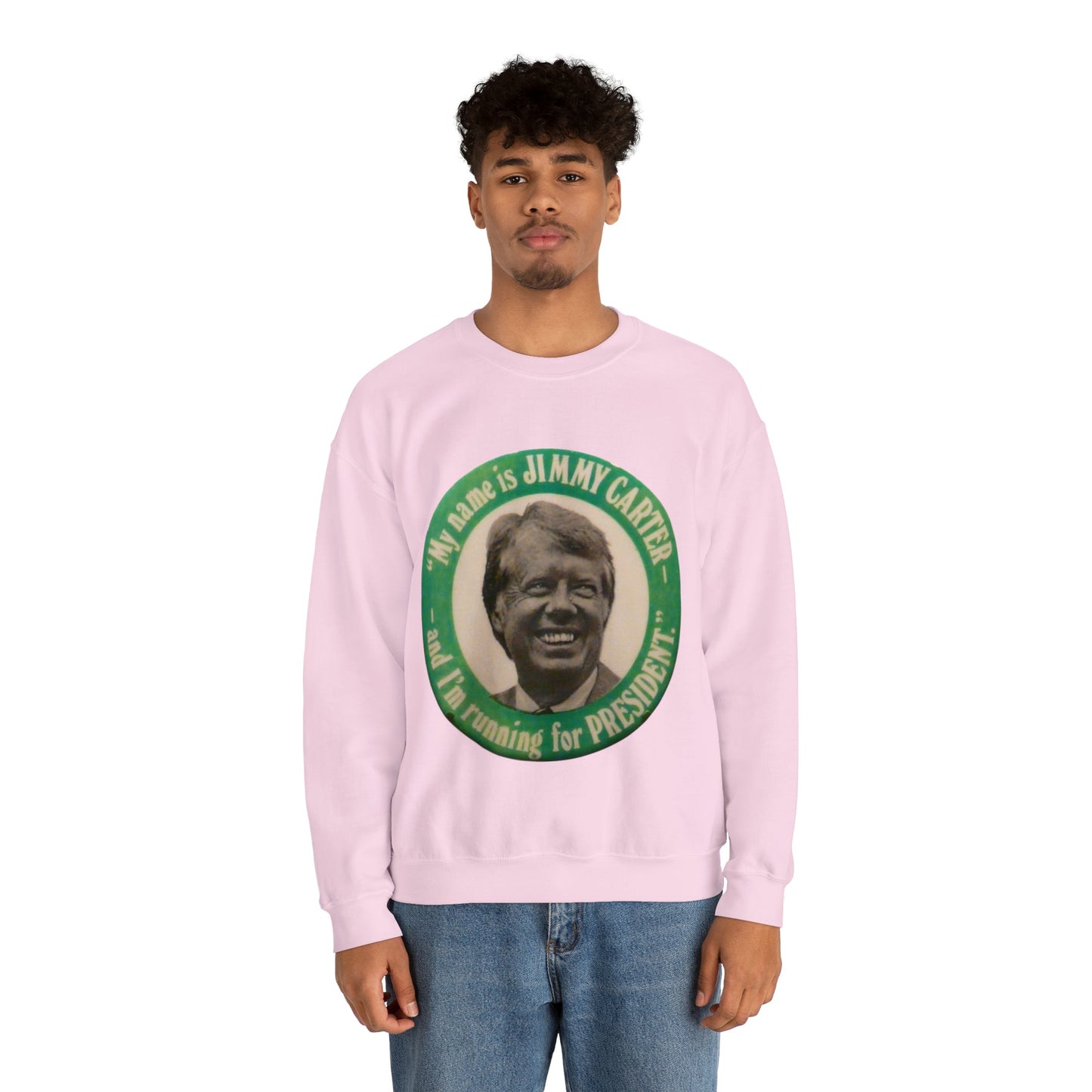 My Name is Jimmy Carter and I am Running for President Crewneck Sweatshirt - One Small Step History