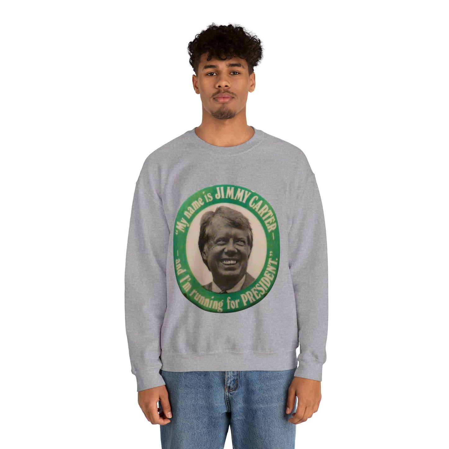 My Name is Jimmy Carter and I am Running for President Crewneck Sweatshirt - One Small Step History