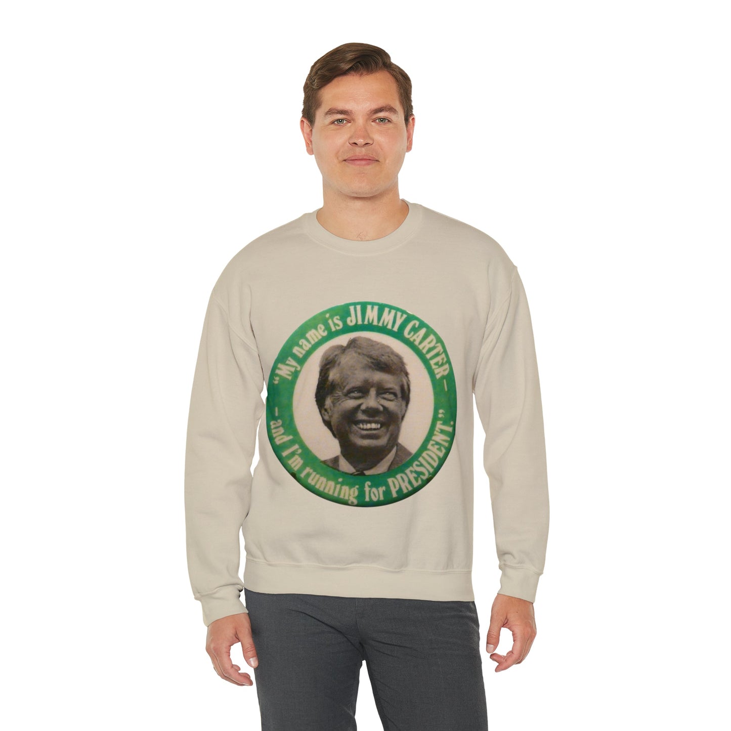 My Name is Jimmy Carter and I am Running for President Crewneck Sweatshirt - One Small Step History