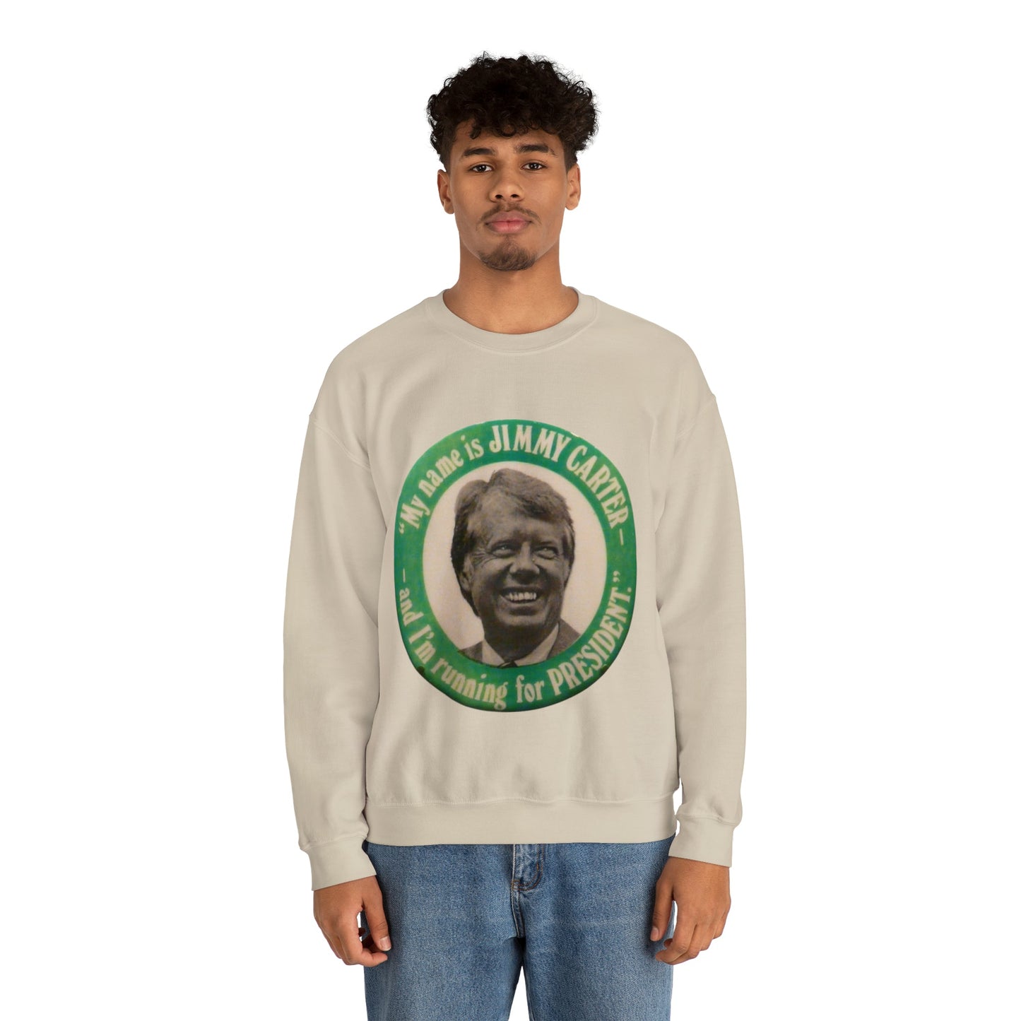 My Name is Jimmy Carter and I am Running for President Crewneck Sweatshirt - One Small Step History