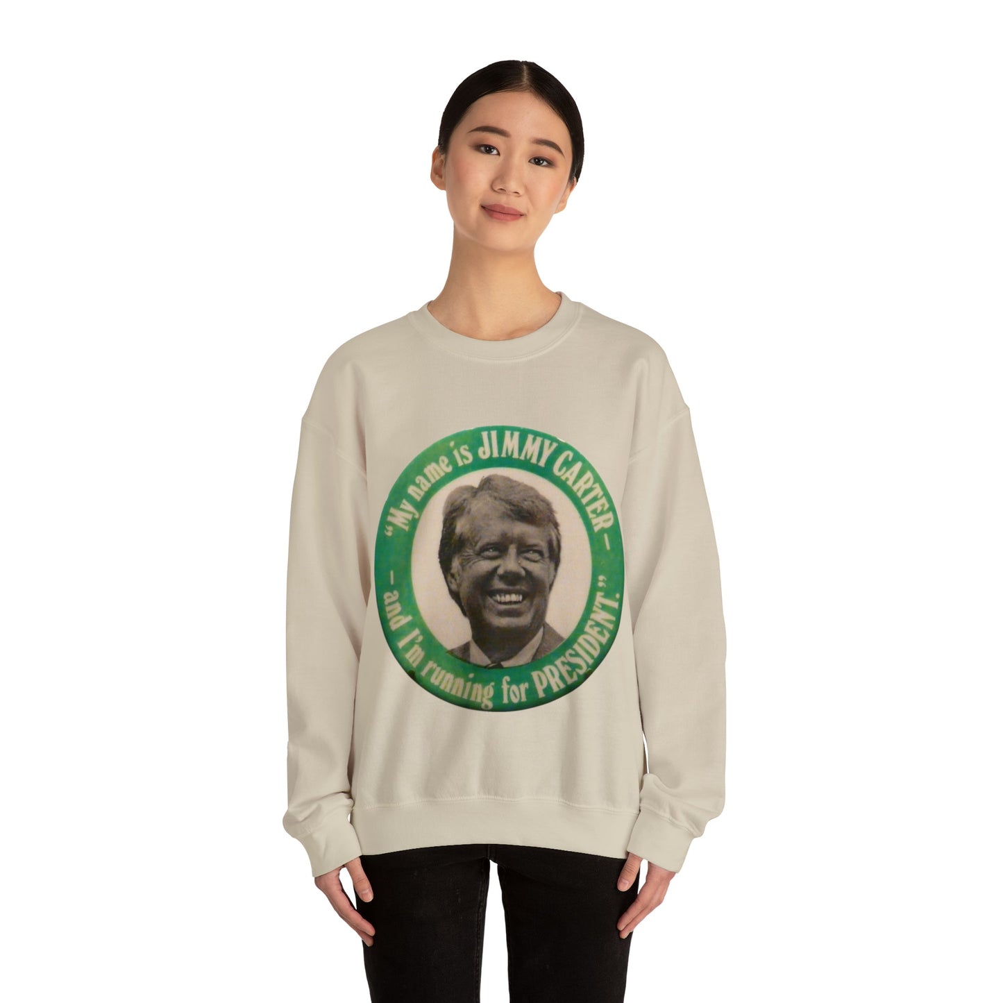 My Name is Jimmy Carter and I am Running for President Crewneck Sweatshirt - One Small Step History