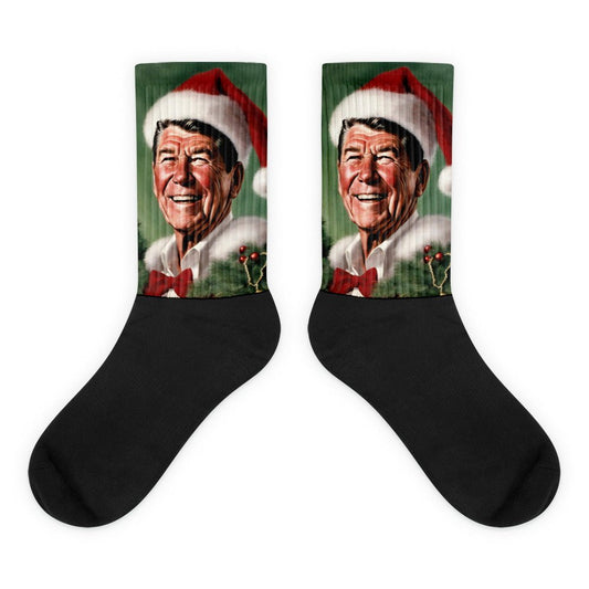 Ronald Reagan Santa Socks - One Small Step History