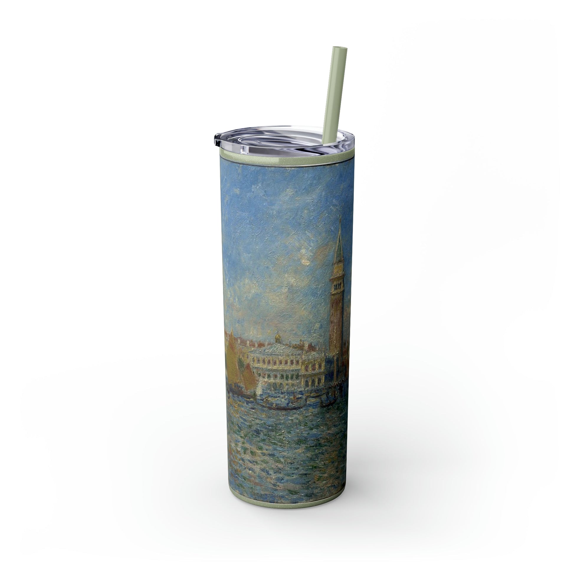 Skinny Tumbler with Straw, 20oz - One Small Step History