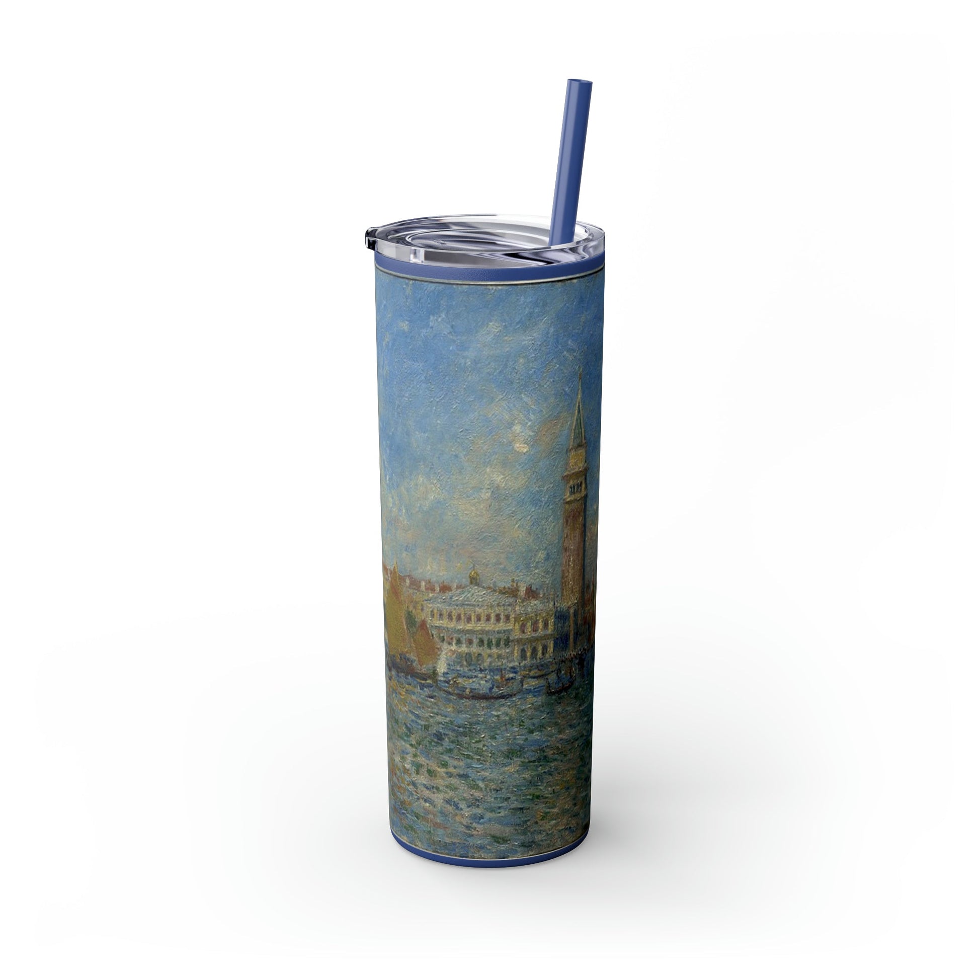 Skinny Tumbler with Straw, 20oz - One Small Step History