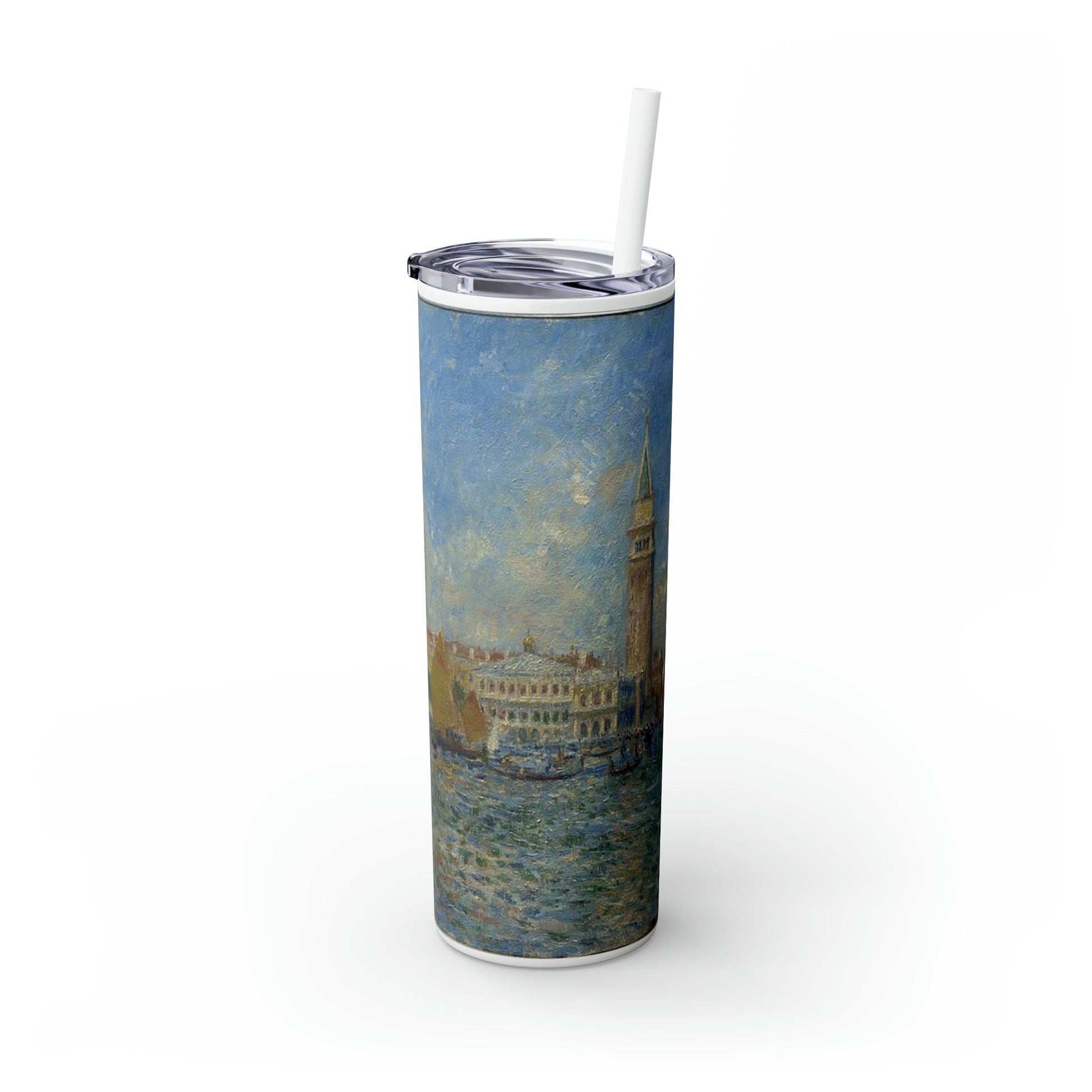 Skinny Tumbler with Straw, 20oz - One Small Step History