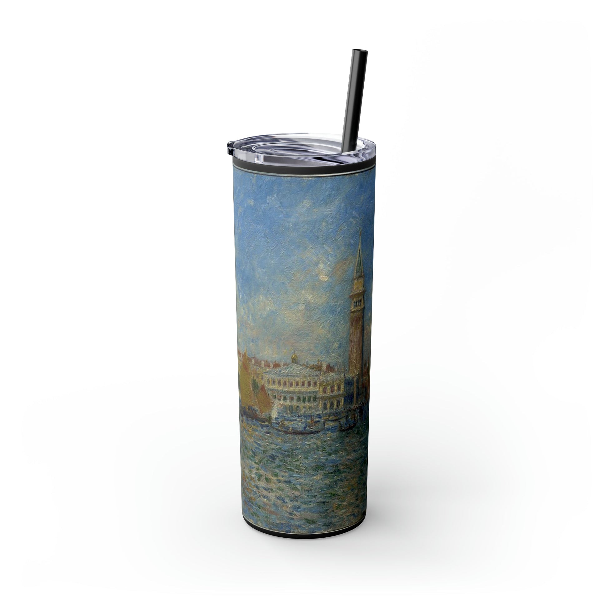 Skinny Tumbler with Straw, 20oz - One Small Step History