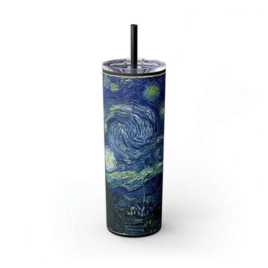 Skinny Tumbler with Straw, 20oz - One Small Step History