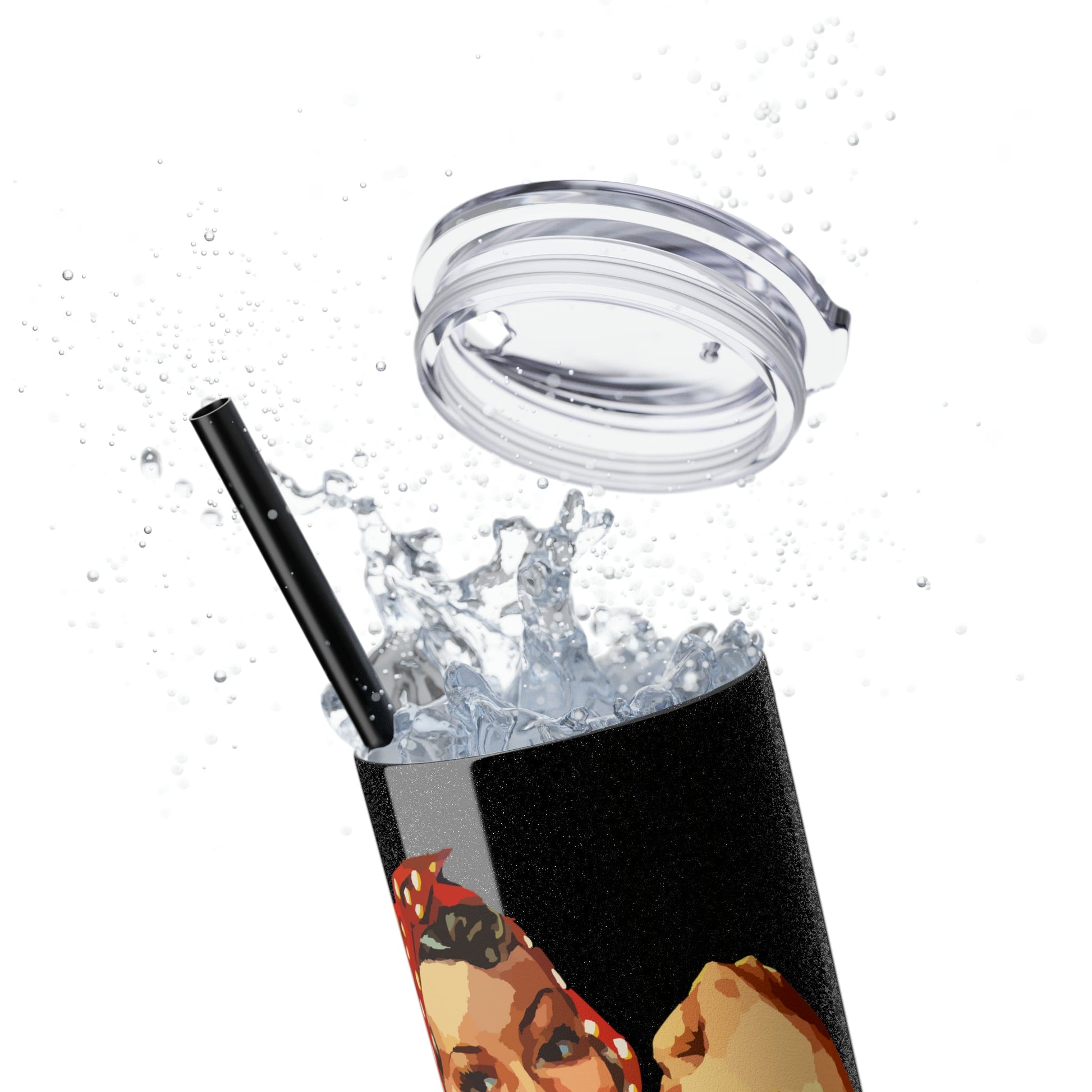 Skinny Tumbler with Straw, 20oz - One Small Step History