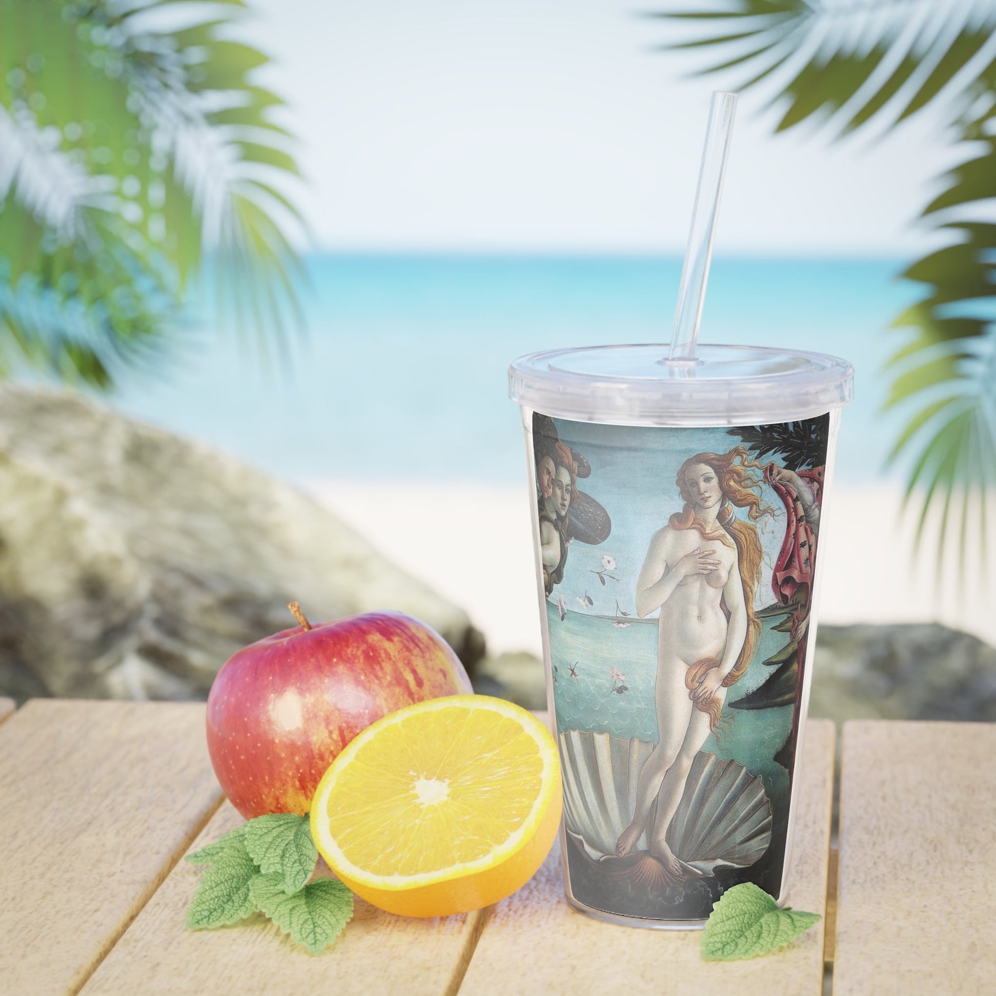 The Birth of Venus Tumbler with Straw - One Small Step History