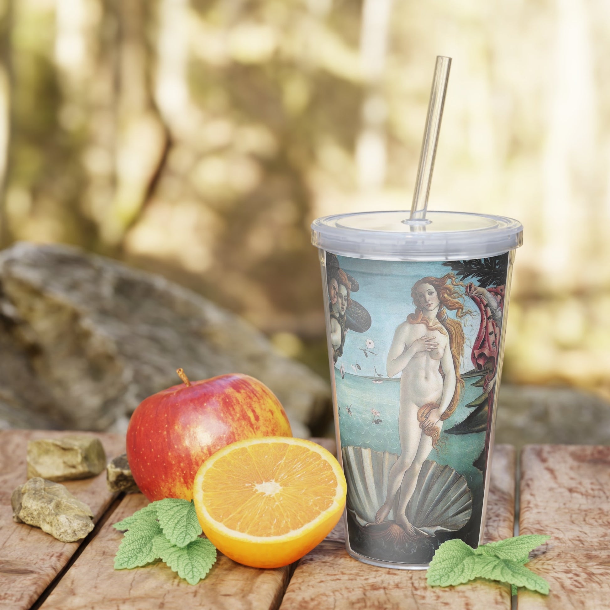 The Birth of Venus Tumbler with Straw - One Small Step History