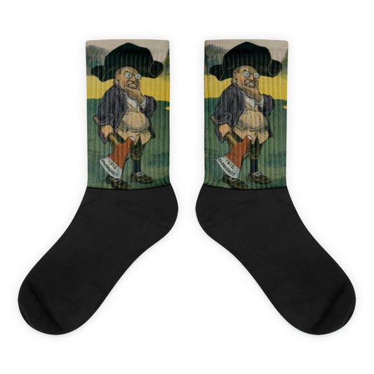 Theodore Roosevelt Cartoon Socks - One Small Step History