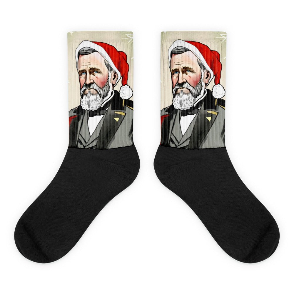 Ulysses S. Grant Santa Socks - One Small Step History