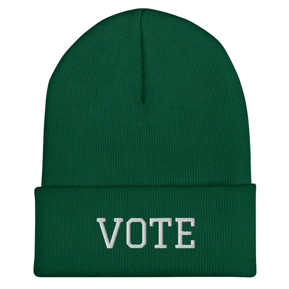 Vote Cuffed Beanie - One Small Step History