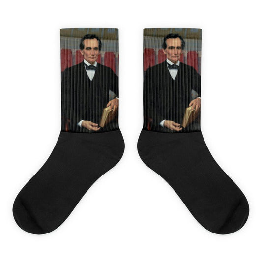 Young Abe Lincoln Socks - One Small Step History